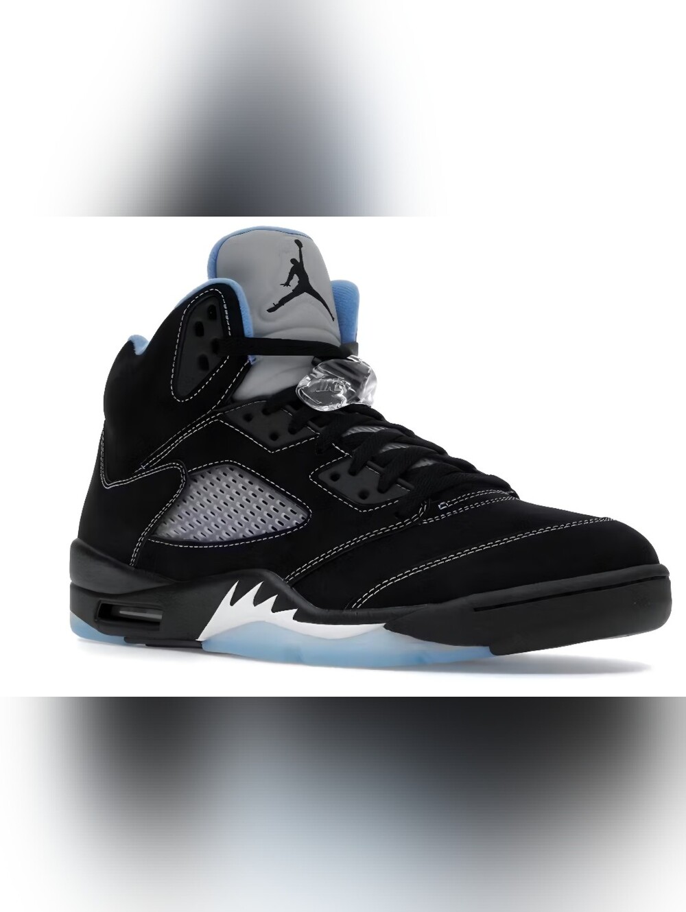 Authentic Air Jordan 5 Retro Black/University Blue Sneaker